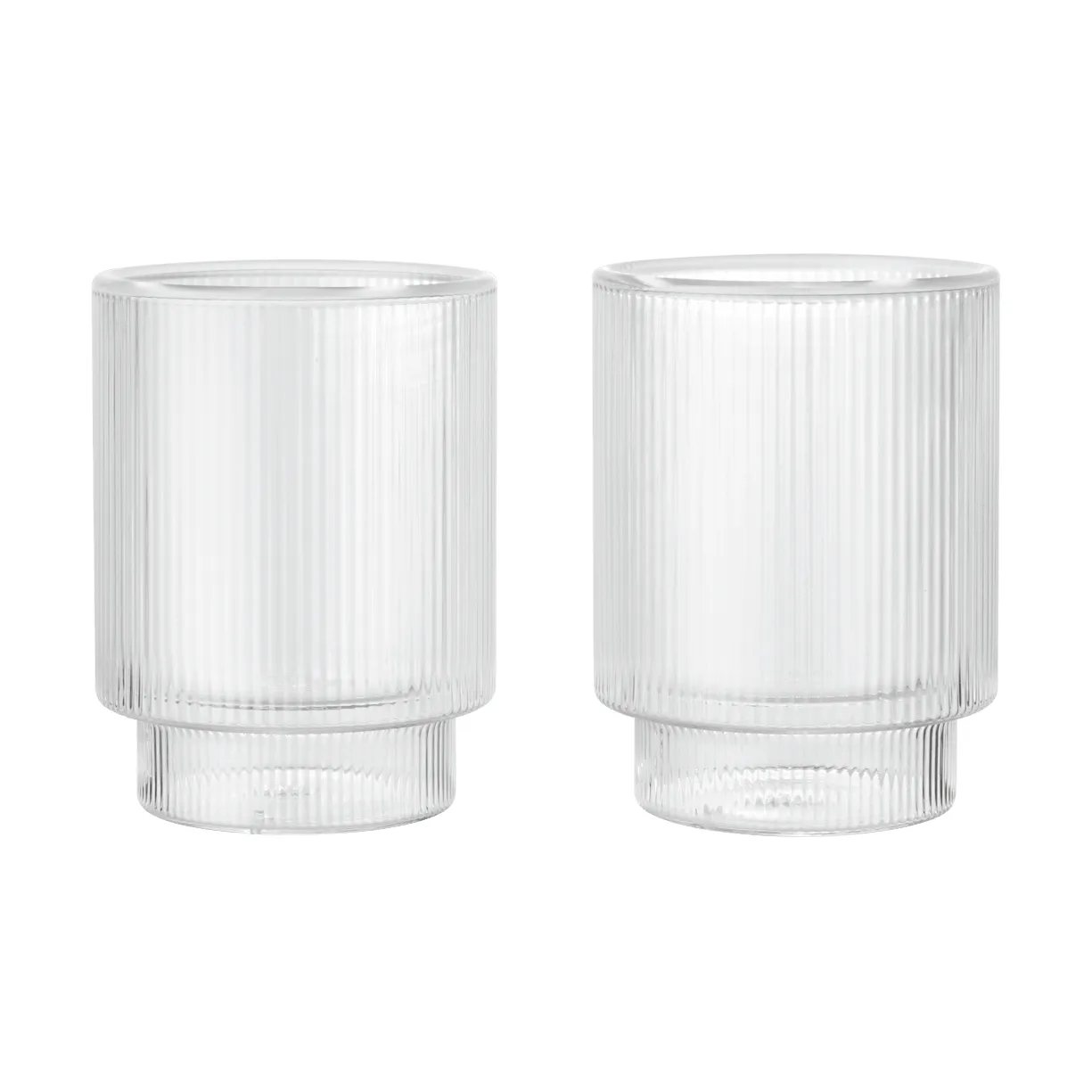 Vaso Ripple Thermal 22 cl, 2-pack, Clear Ferm Living