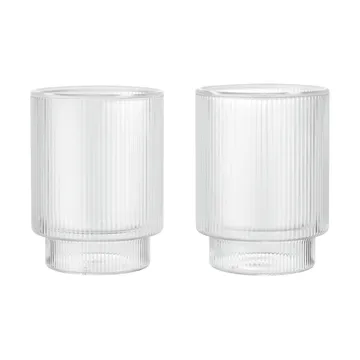 Vaso Ripple Thermal 22 cl, 2-pack - Clear - Ferm Living