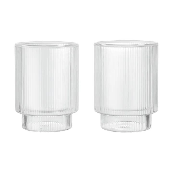 Vaso Ripple Thermal 22 cl, 2-pack - Clear - Ferm Living