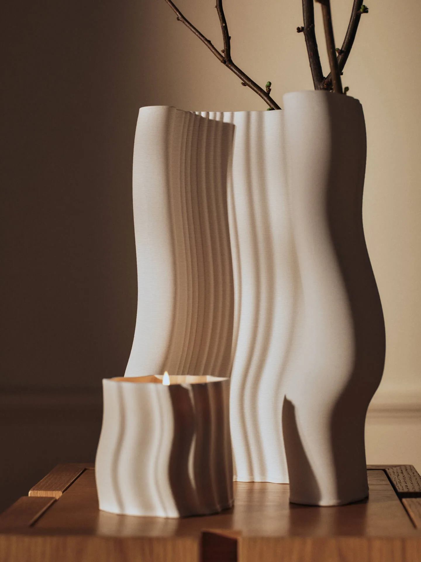 Vela aromática Rylith 53 h, Higo Ferm Living