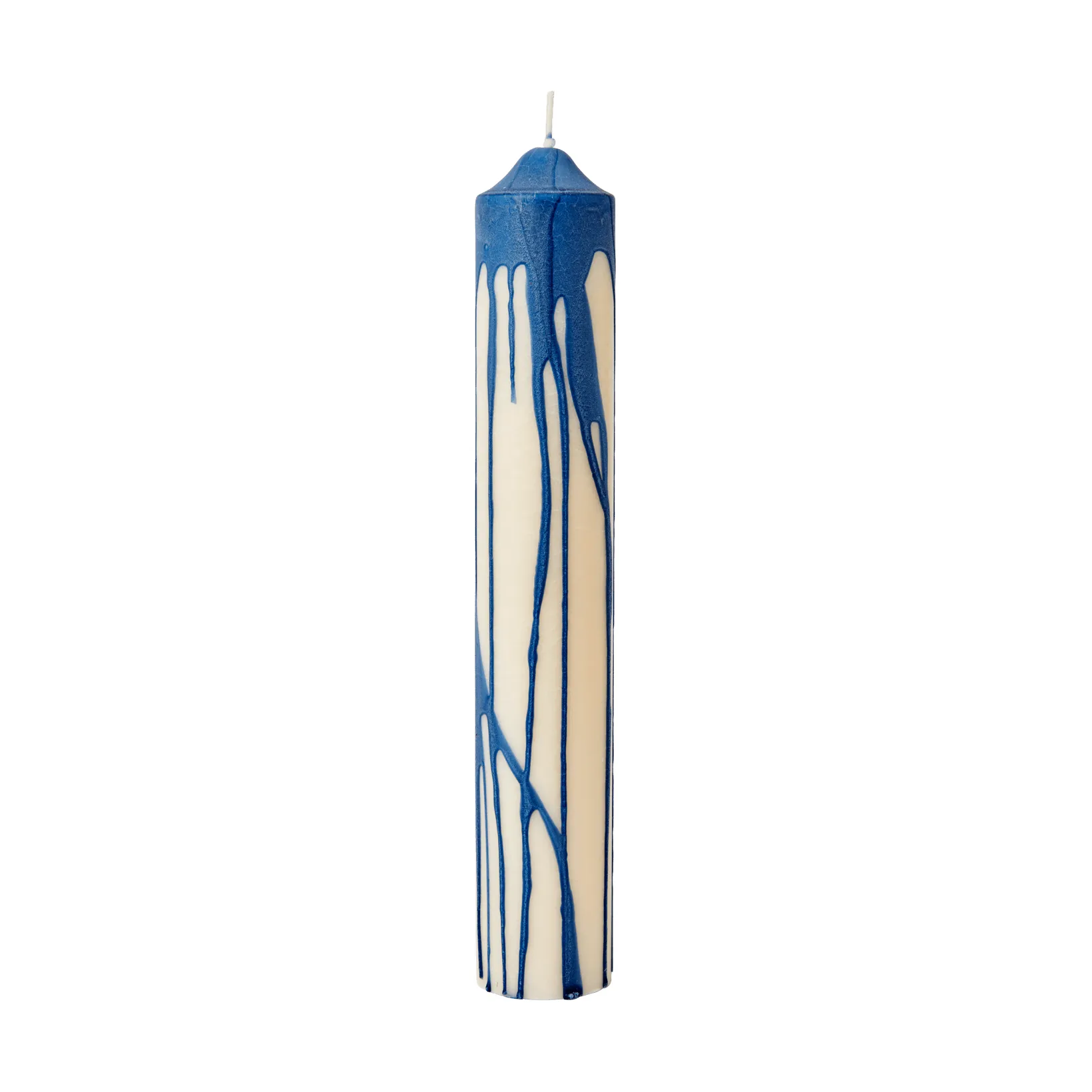 Vela cilíndrica Dryp, Deep Blue, 30 cm Ferm Living