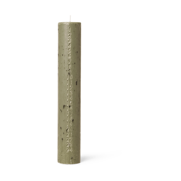 Vela de calendario Mura, Artichoke green Ferm Living