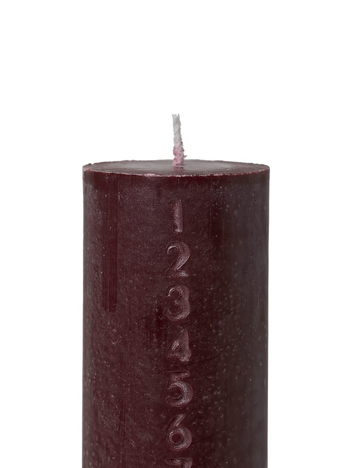 Vela de calendario Pure, burgundy Ferm Living