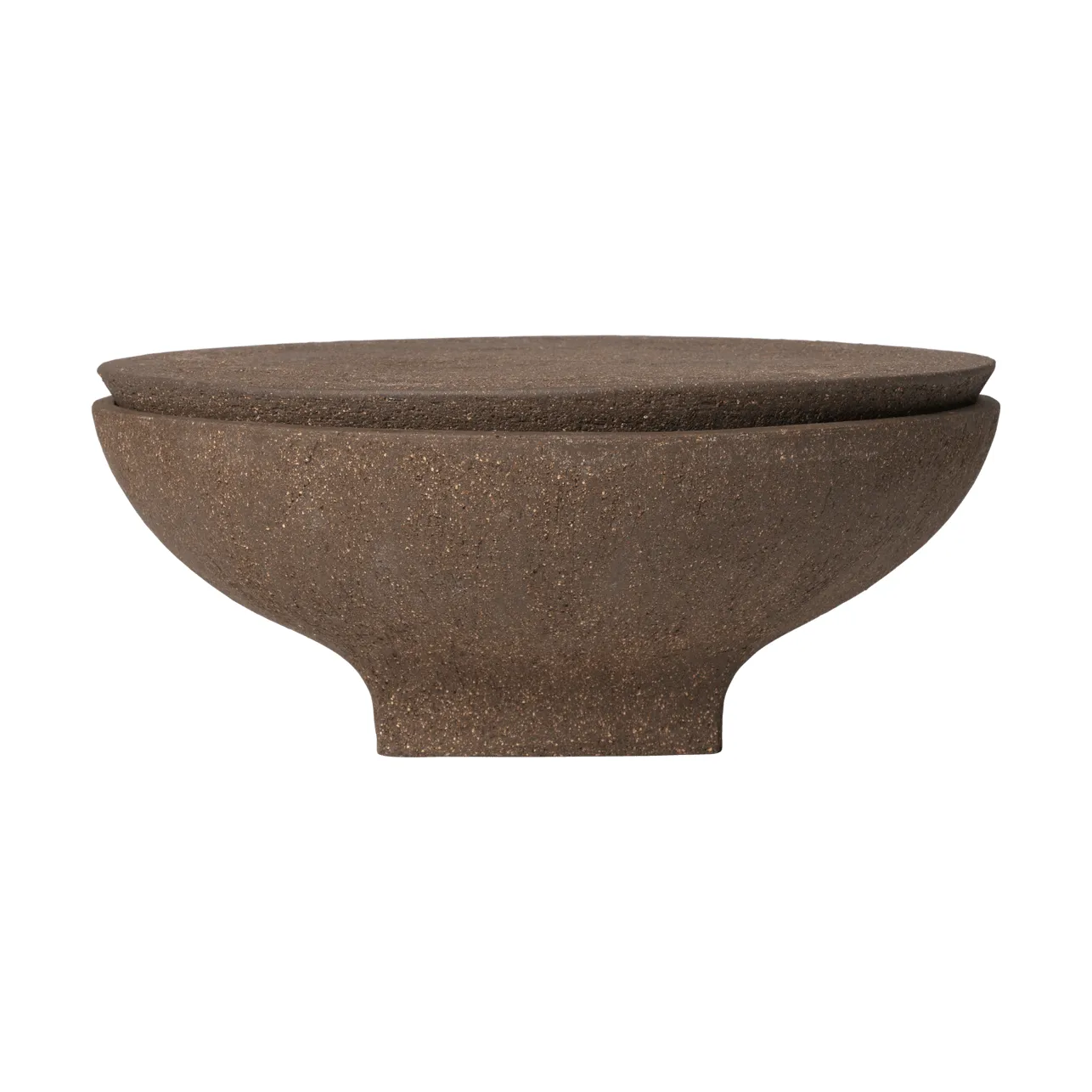 Vela de exterior Vei , Brown, Ø20 × 8 cm Ferm Living