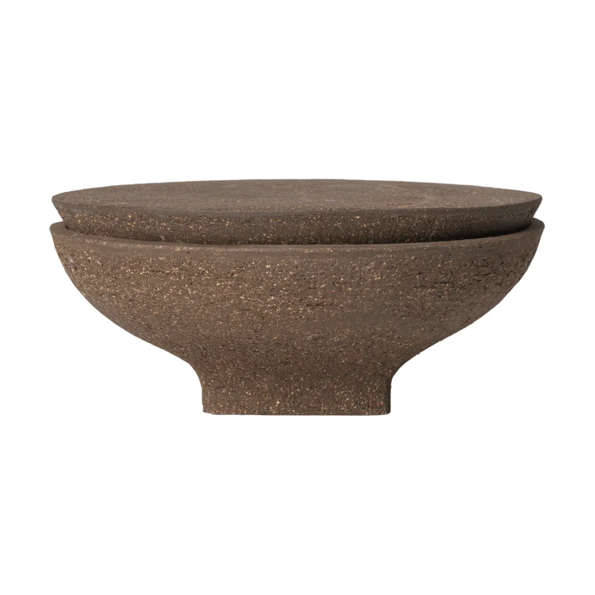 Vela de exterior Vei , Brown, Ø30 × 12,5 cm Ferm Living