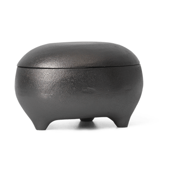 Vela en frasco Evoke twin - Aluminio ennegrecido - Ferm Living