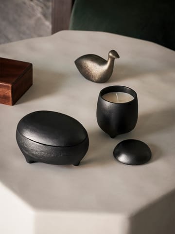 Vela en frasco Evoke twin - Aluminio ennegrecido - Ferm Living