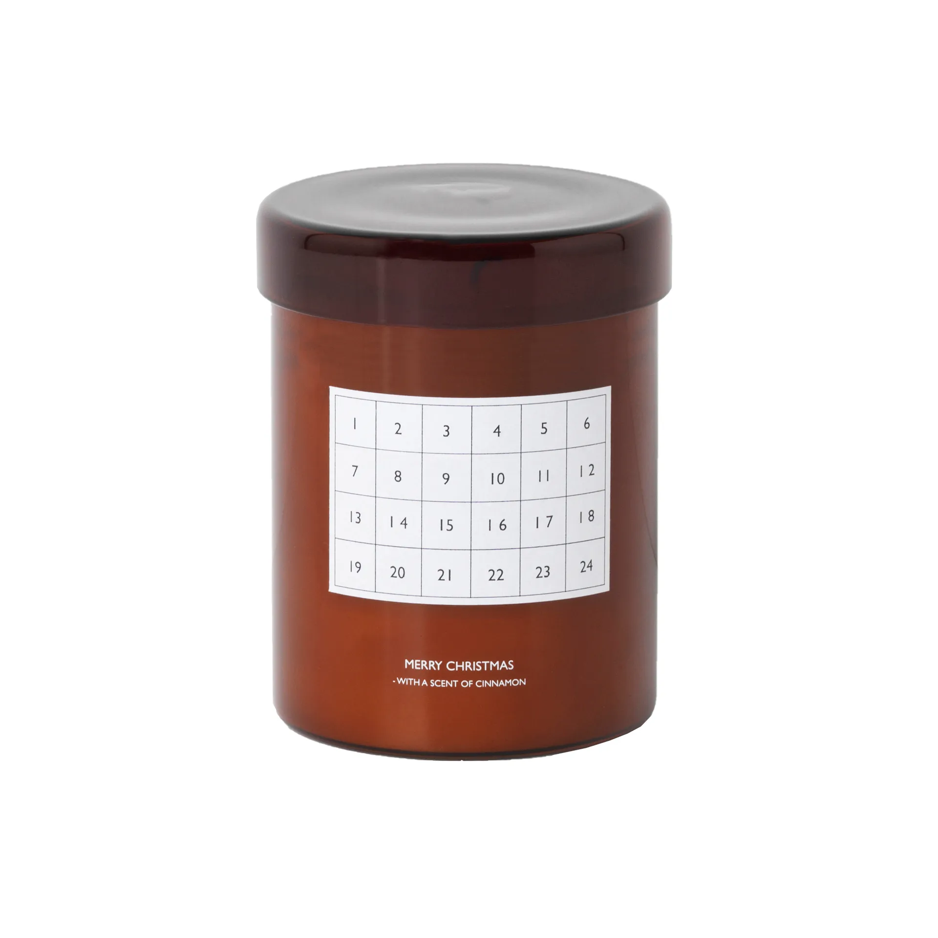 Vela perfumada Christmas Calendar, marrón rojizo Ferm Living