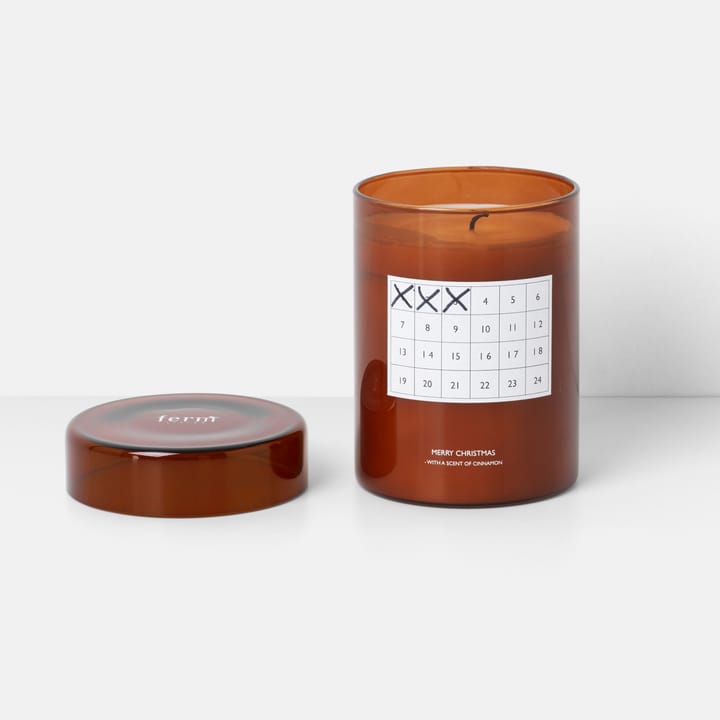 Vela perfumada Christmas Calendar, marrón rojizo Ferm Living