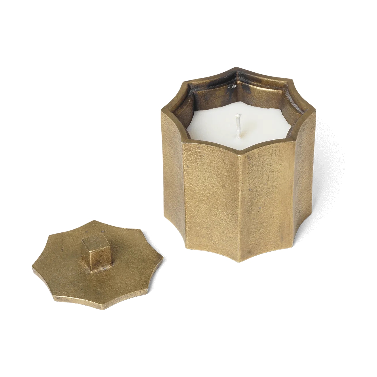 Vela perfumada Otte 23 h, Brass finish Ferm Living