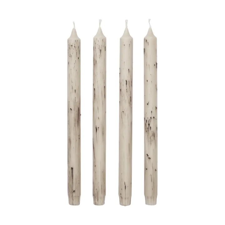 Velas Mura, 4 piezas - Light beige - Ferm Living