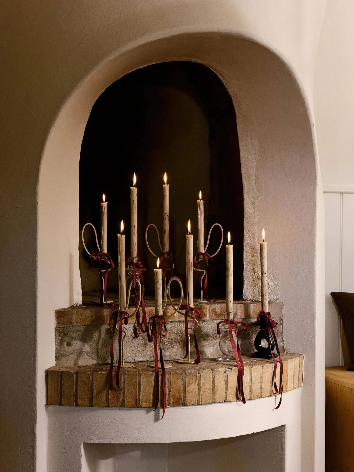 Velas Mura, 4 piezas, Light beige Ferm Living