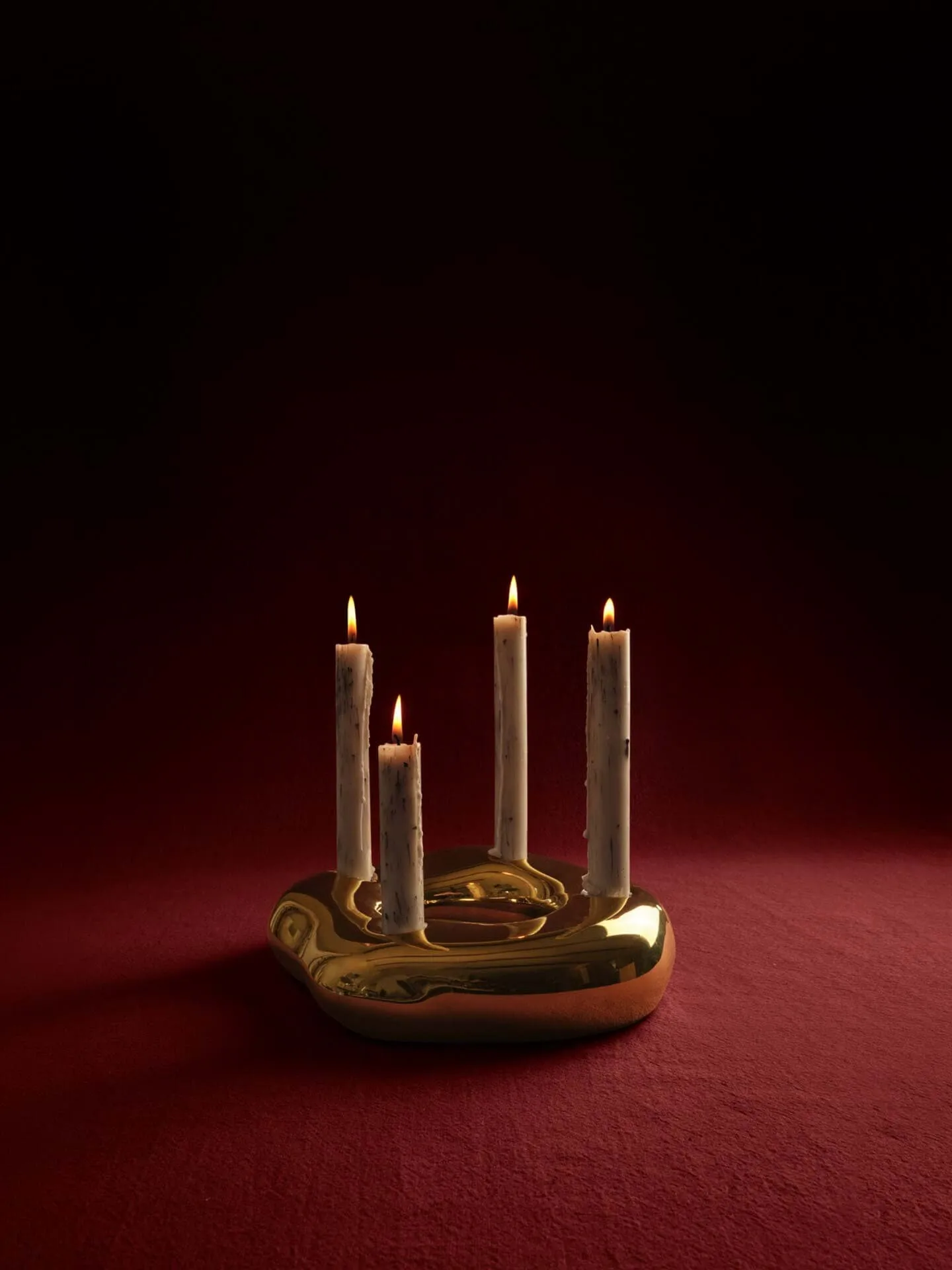 Velas Mura, 4 piezas, Light beige Ferm Living