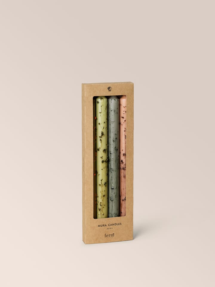 Velas Mura, 4 piezas, Multi Ferm Living