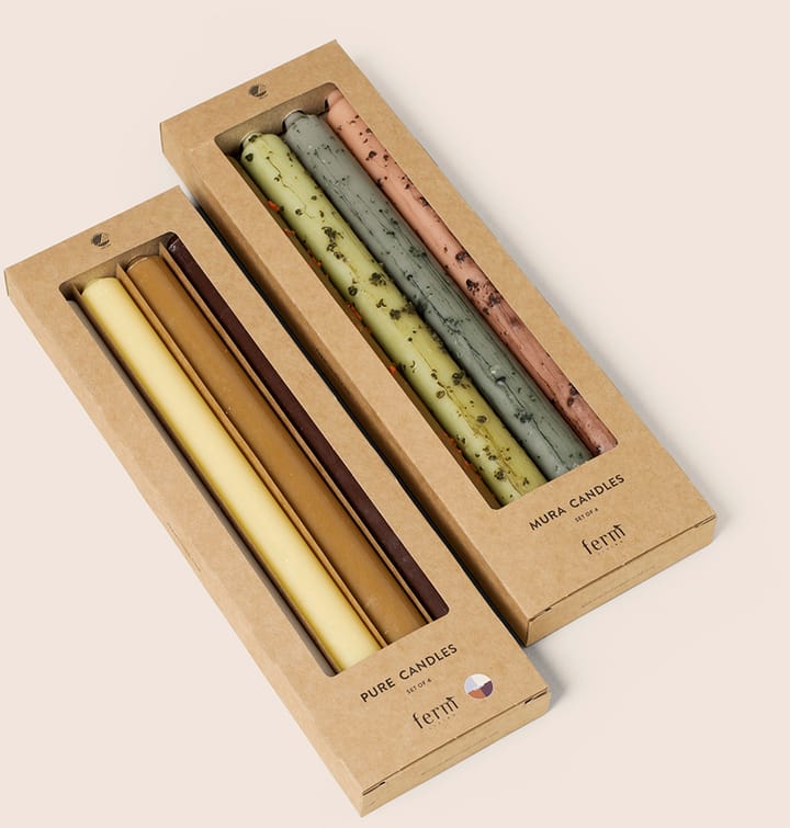 Velas Mura, 4 piezas, Multi Ferm Living