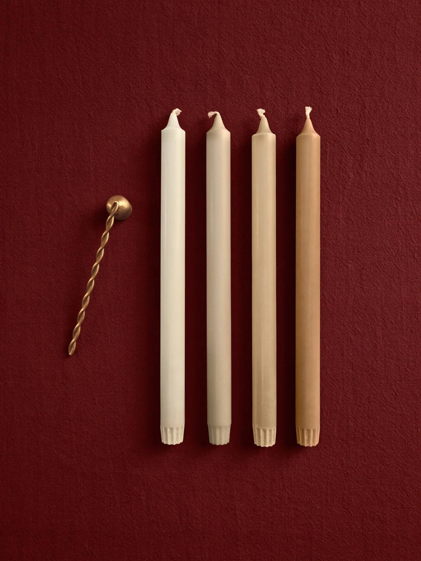 Velas Pure, 4-pack, Faded Ferm Living