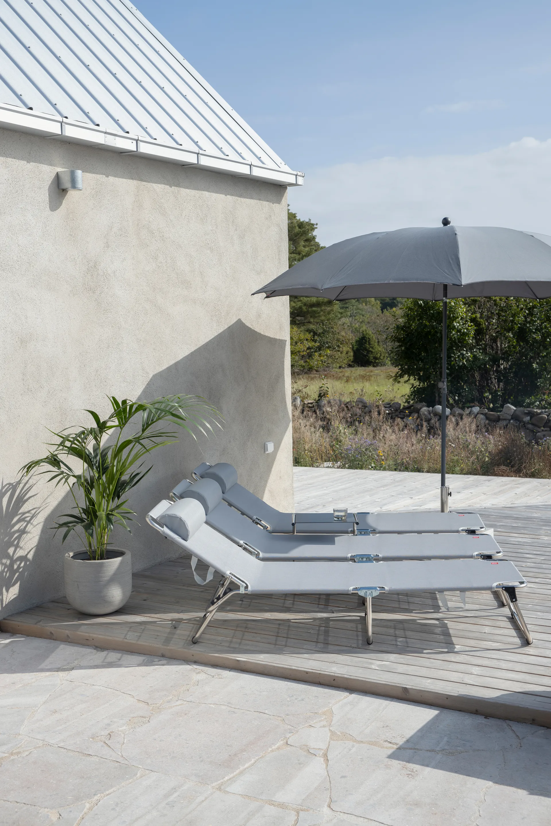 Cojín de reposacabezas Amigo/Samba, Textaline grey Fiam