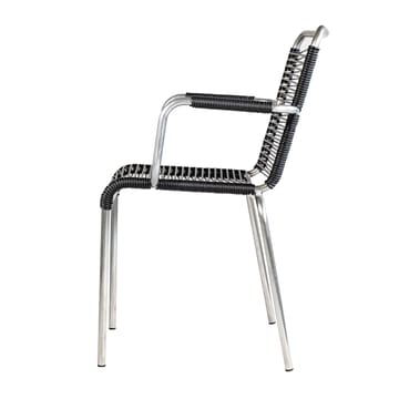 Silla con reposabrazos Mya aluminio - Black - Fiam