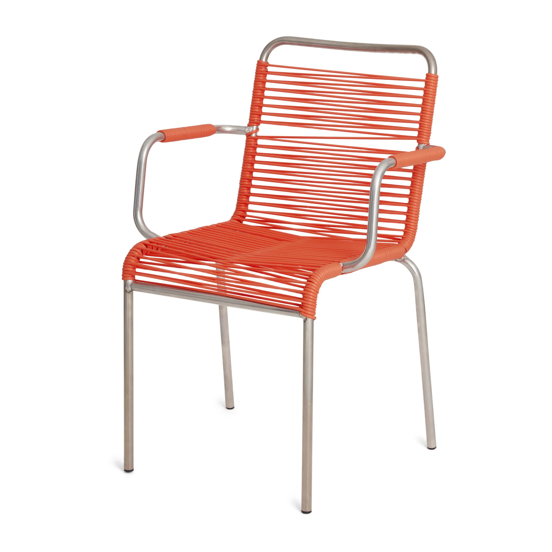 Silla con reposabrazos Mya aluminio, Orange Fiam