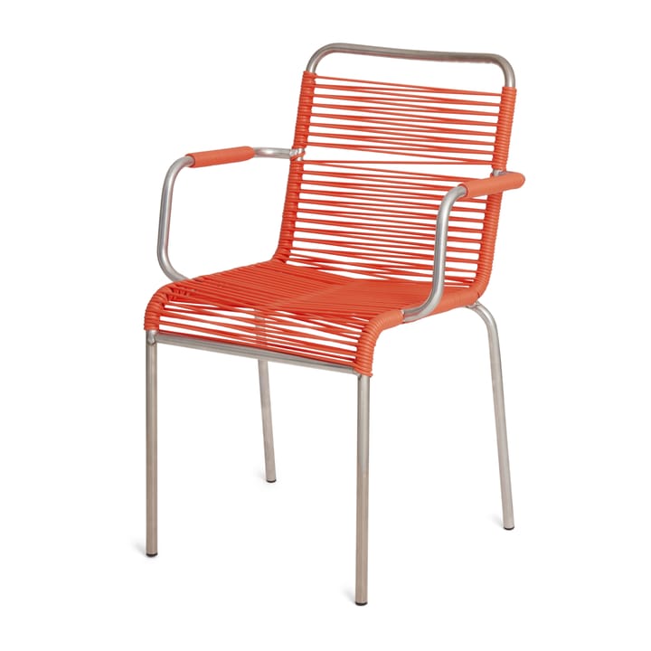 Silla con reposabrazos Mya aluminio - Orange - Fiam