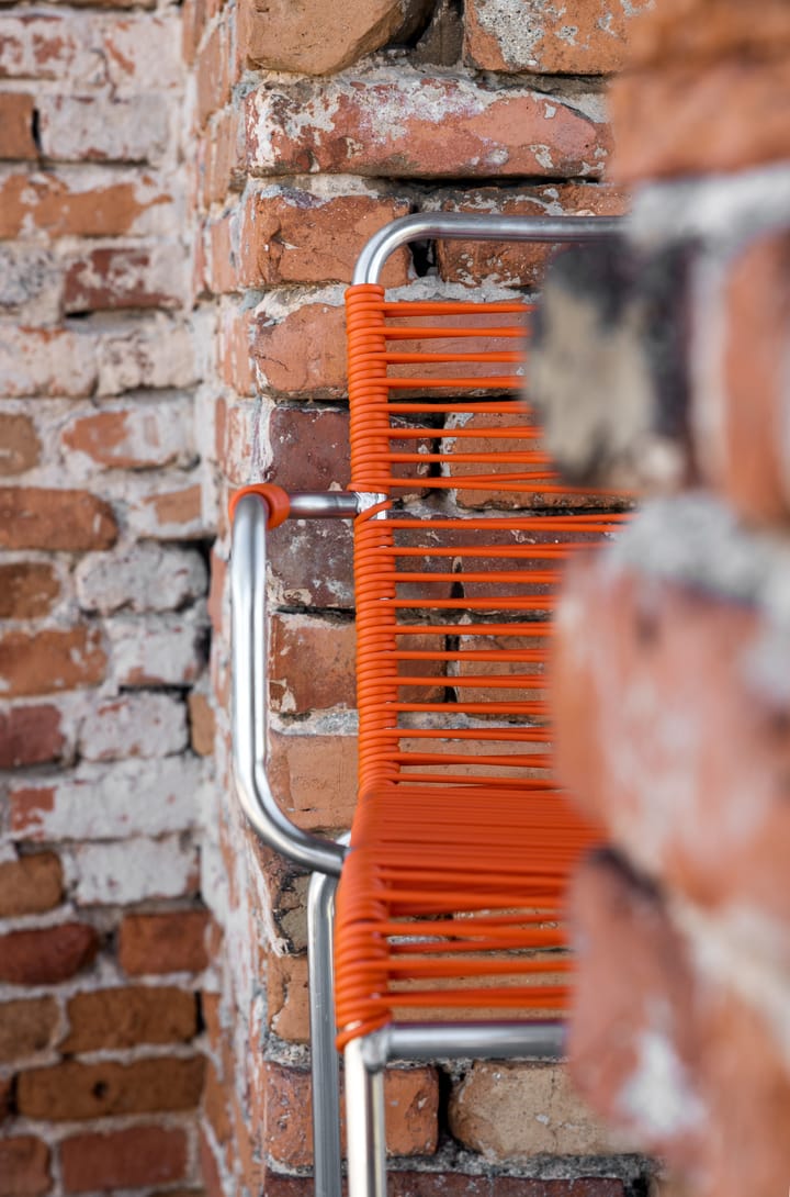 Silla con reposabrazos Mya aluminio, Orange Fiam