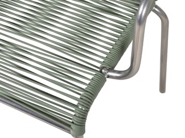 Silla con reposabrazos Mya aluminio - Sage green - Fiam