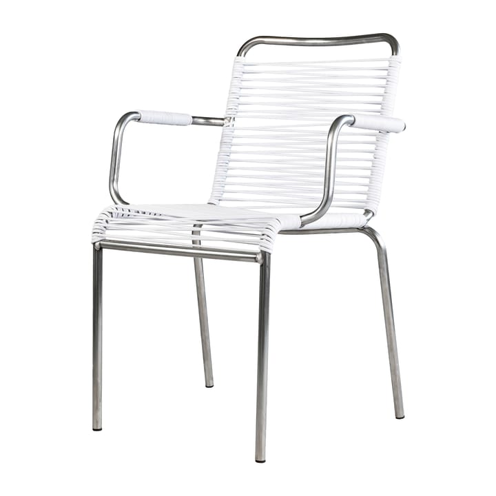 Silla con reposabrazos Mya aluminio - White - Fiam