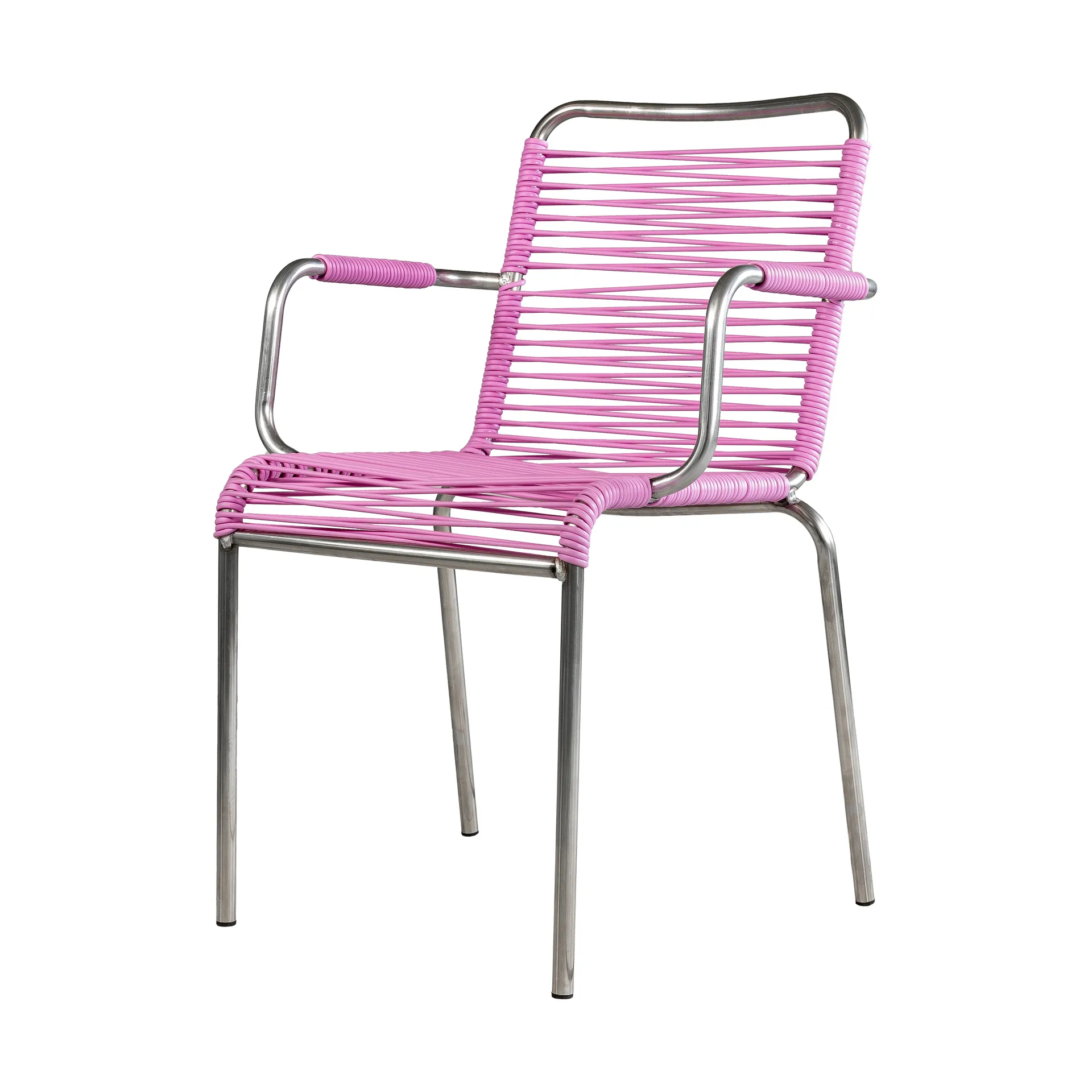 Silla con reposabrazos Mya Spaghetti, Pink Fiam
