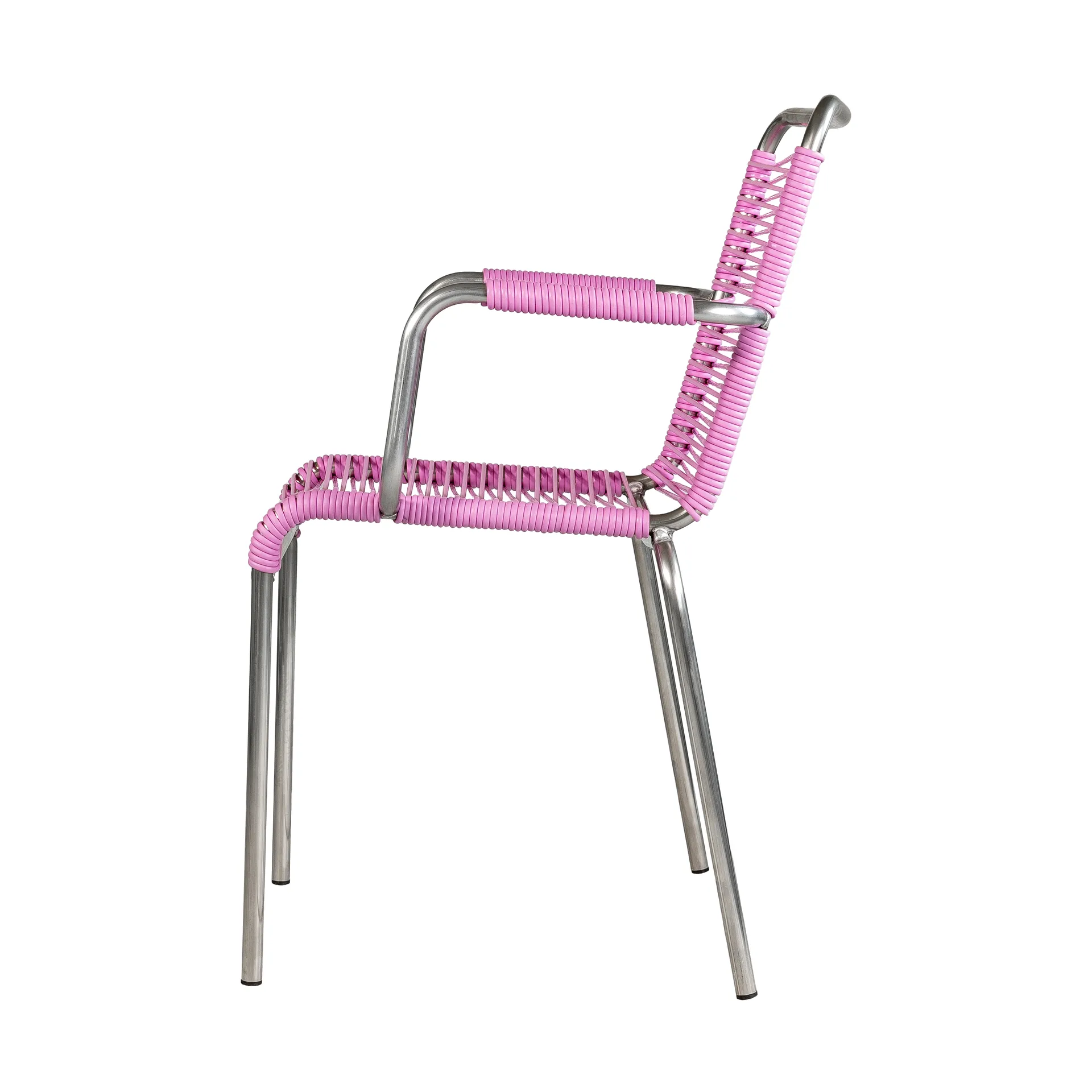 Silla con reposabrazos Mya Spaghetti, Pink Fiam