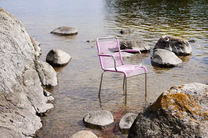 Silla con reposabrazos Mya Spaghetti, Pink Fiam