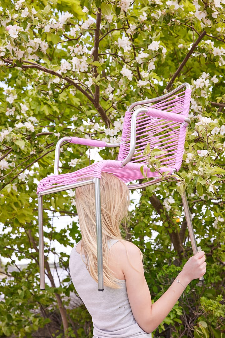 Silla con reposabrazos Mya Spaghetti, Pink Fiam