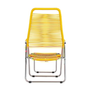 Silla para tomar el sol con reposapiés Spaghetti - Amarillo - Fiam
