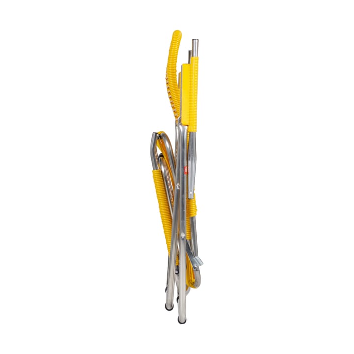 Silla para tomar el sol con reposapiés Spaghetti, Amarillo Fiam