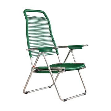 Silla para tomar el sol con reposapiés Spaghetti - Green - Fiam
