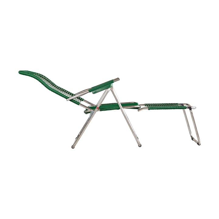 Silla para tomar el sol con reposapiés Spaghetti, Green Fiam