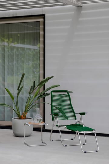 Silla para tomar el sol con reposapiés Spaghetti - Green - Fiam