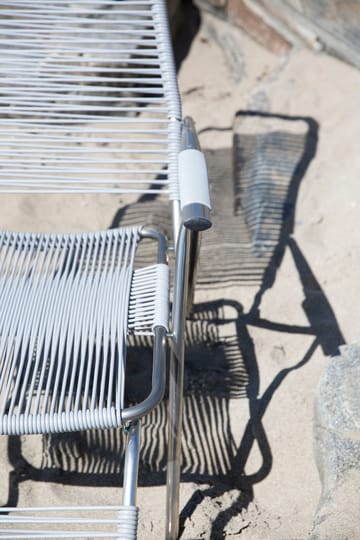 Silla para tomar el sol con reposapiés Spaghetti - Grey - Fiam