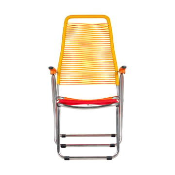 Silla para tomar el sol con reposapiés Spaghetti - Multi, amarillo - Fiam