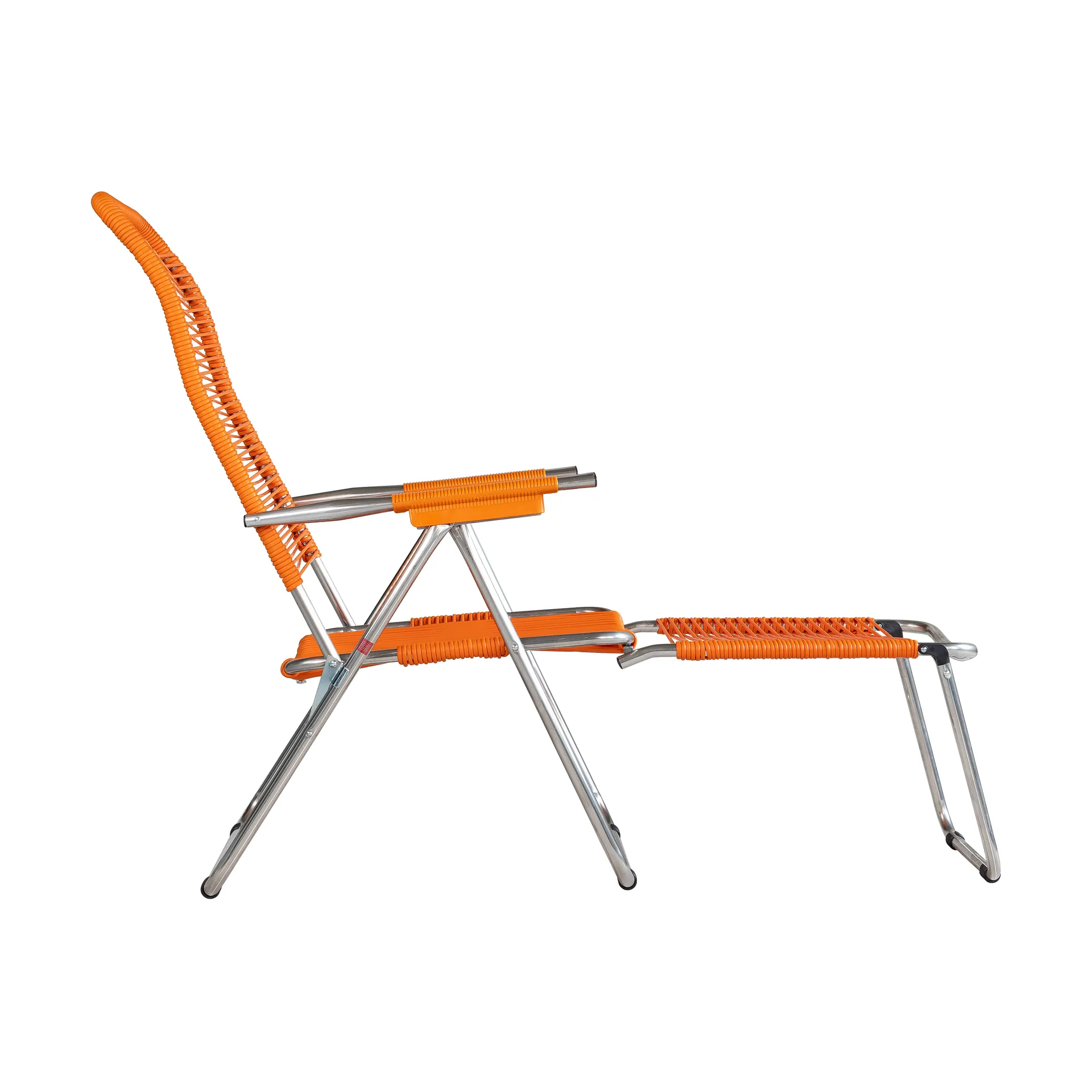 Silla para tomar el sol con reposapiés Spaghetti, Orange Fiam