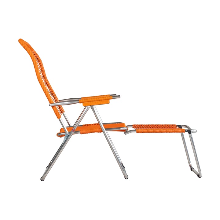 Silla para tomar el sol con reposapiés Spaghetti, Orange Fiam