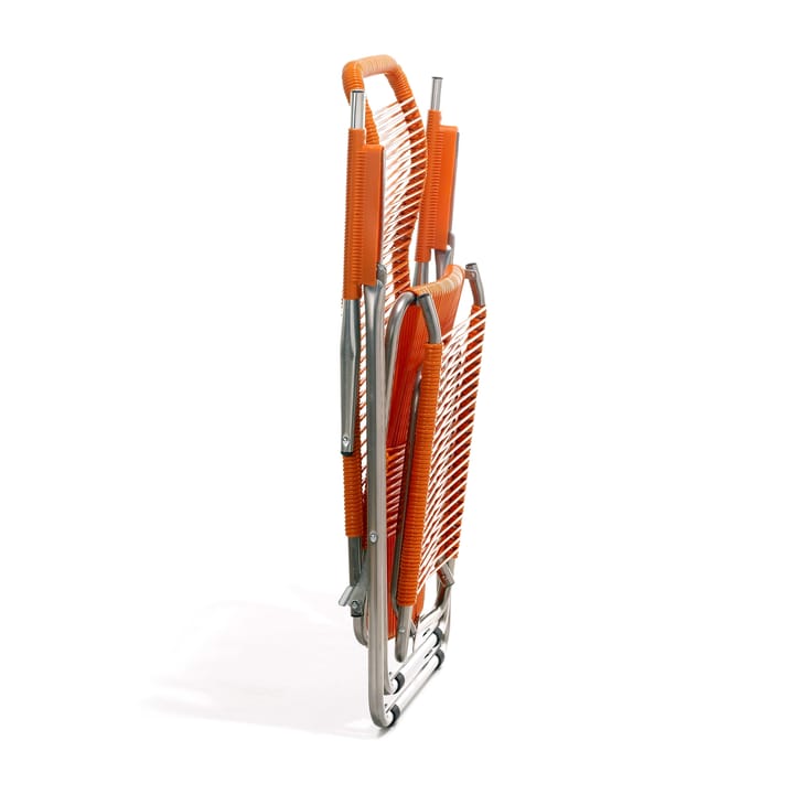 Silla para tomar el sol con reposapiés Spaghetti, Orange Fiam