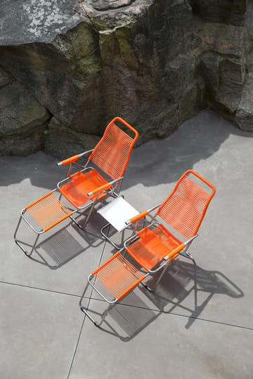 Silla para tomar el sol con reposapiés Spaghetti - Orange - Fiam