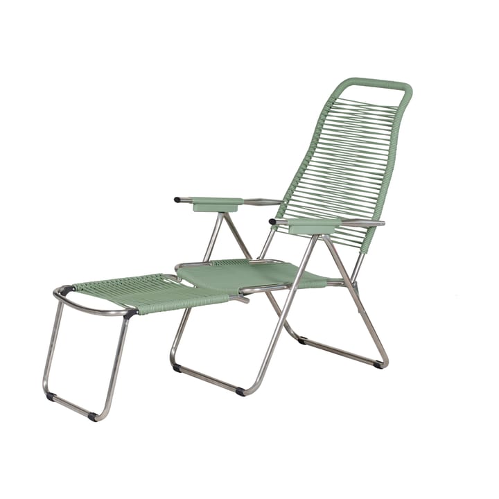 Silla para tomar el sol con reposapiés Spaghetti - Sage green - Fiam