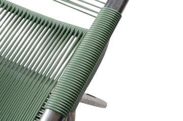 Silla para tomar el sol con reposapiés Spaghetti - Sage green - Fiam