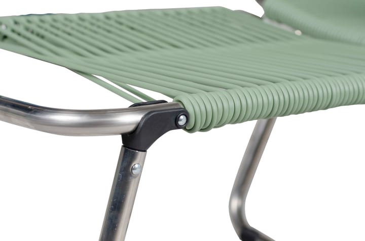 Silla para tomar el sol con reposapiés Spaghetti, Sage green Fiam