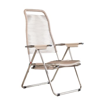 Silla para tomar el sol con reposapiés Spaghetti - Taupe - Fiam