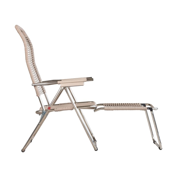 Silla para tomar el sol con reposapiés Spaghetti, Taupe Fiam