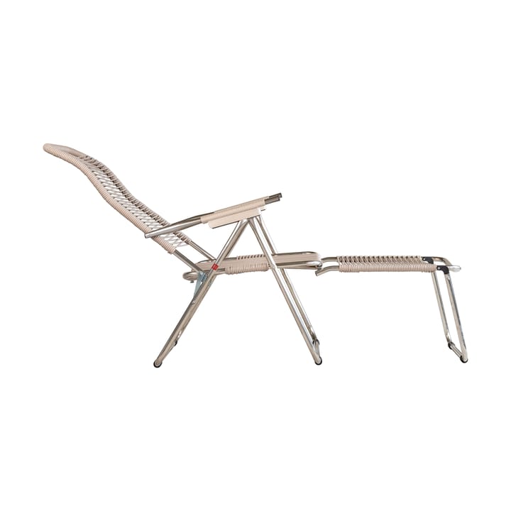 Silla para tomar el sol con reposapiés Spaghetti, Taupe Fiam