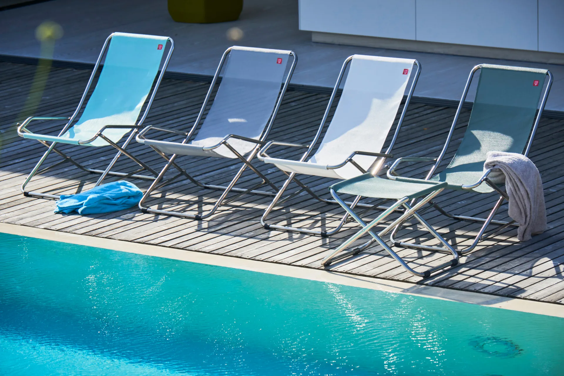 Silla para tomar el sol Dondolina, Negro Fiam