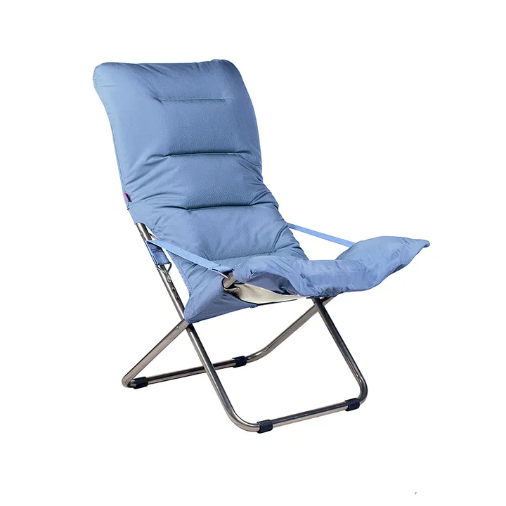 Silla para tomar el sol Fiesta Soft - Azul claro-beige supertex - Fiam